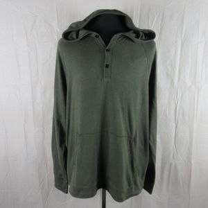 Banana Republic Mens Pullover Henley Hoodie- Men